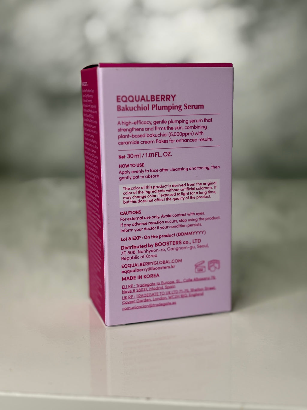 EQQUALBERRY - Bakuchiol Plumping Serum - 30ml