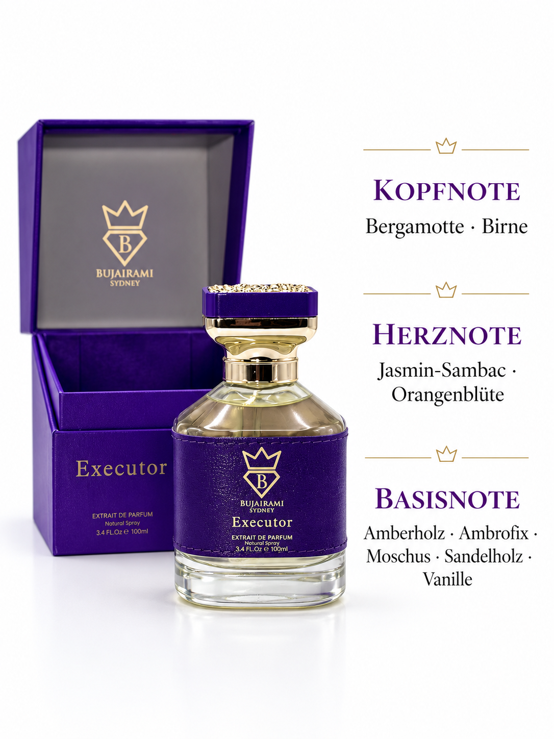 Bujairami Executor Extrait de Parfum 100 ml
