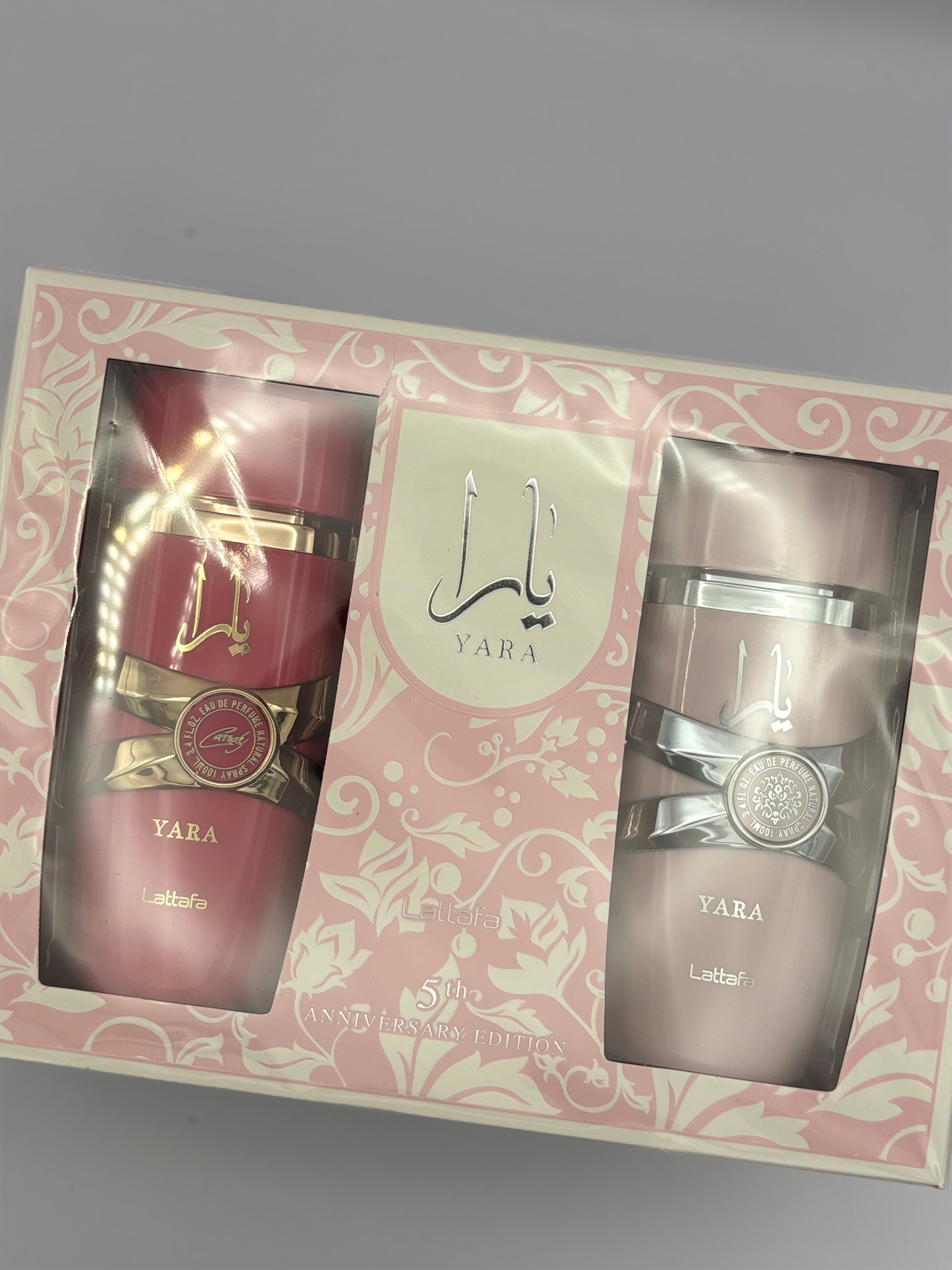 🌸 Lattafa Yara 5th Anniversary Edition – Geschenkset (2×100 ml) ✨