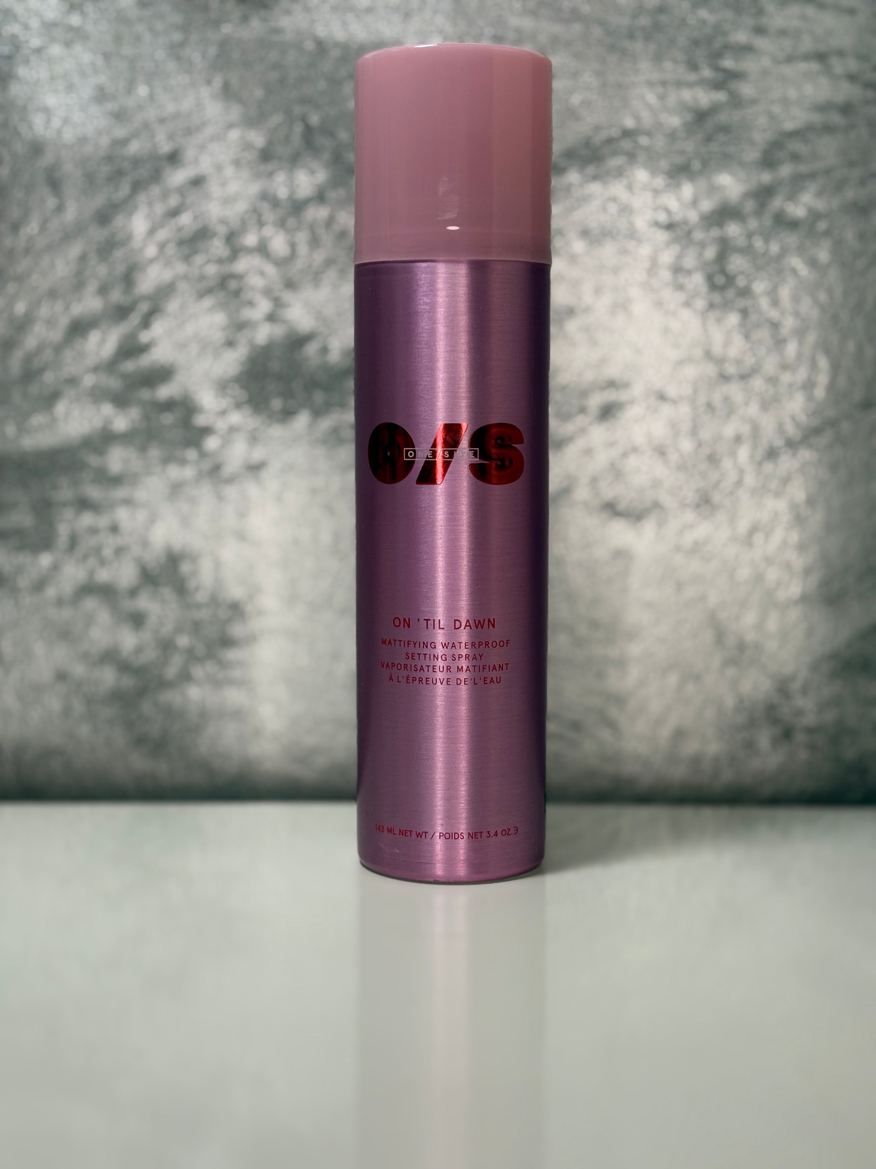ONE SIZE On 'Til Dawn - Mattifying Waterprood Setting Spray, mattieredes Finish