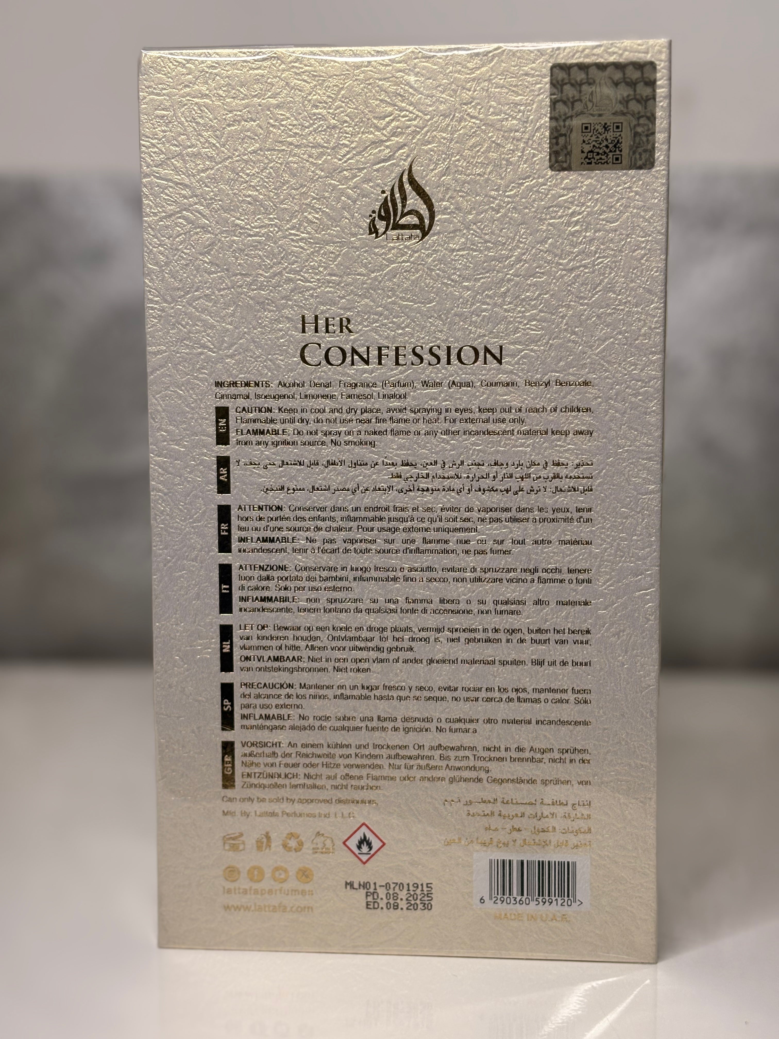 Lattafa Her Confession Eau de Parfum für Damen